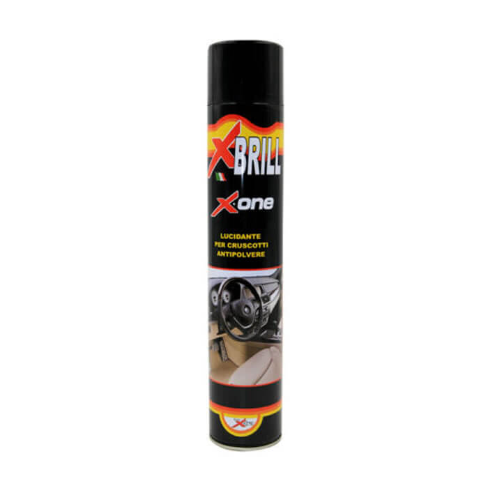 Brill 750 ml spray lucidacruscotti lucidante per cruscotti antipolvere protettivo per superfici in pelle 